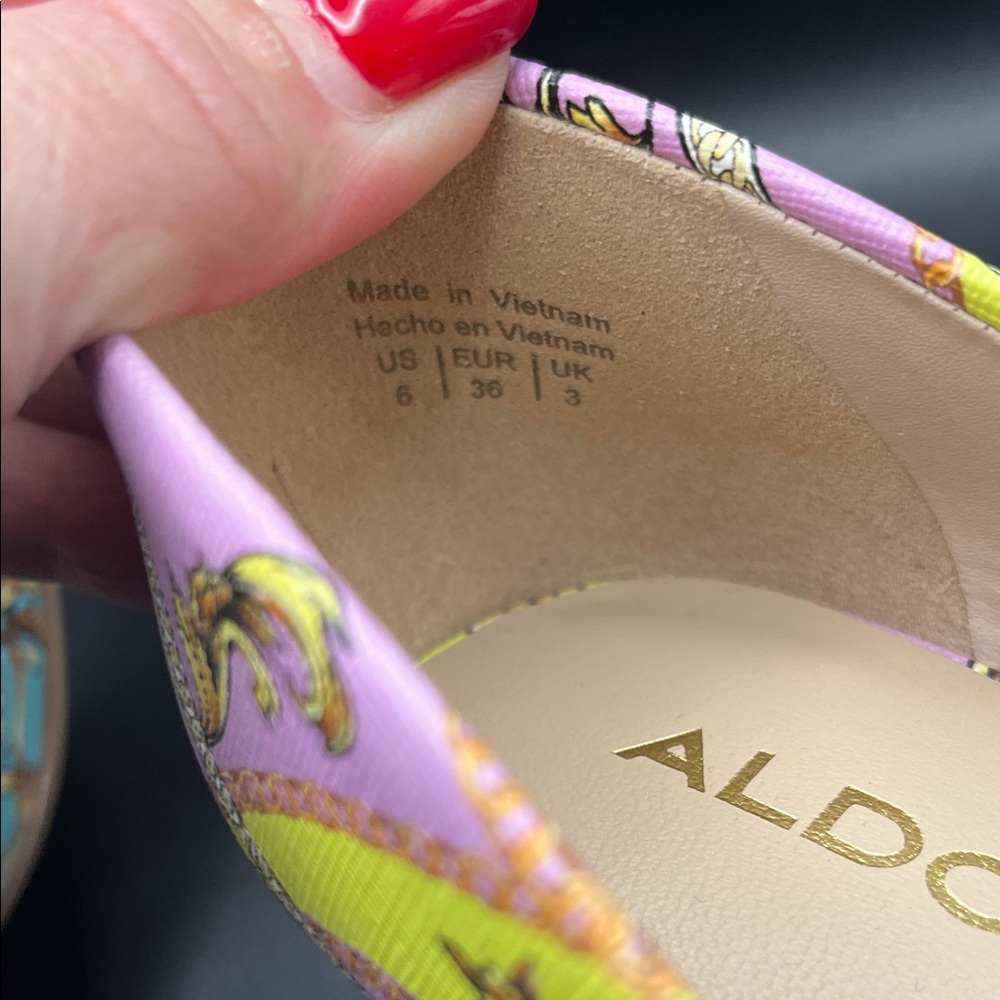 Aldo Colorful Patterned Women's Heels - Picture 8 of 10